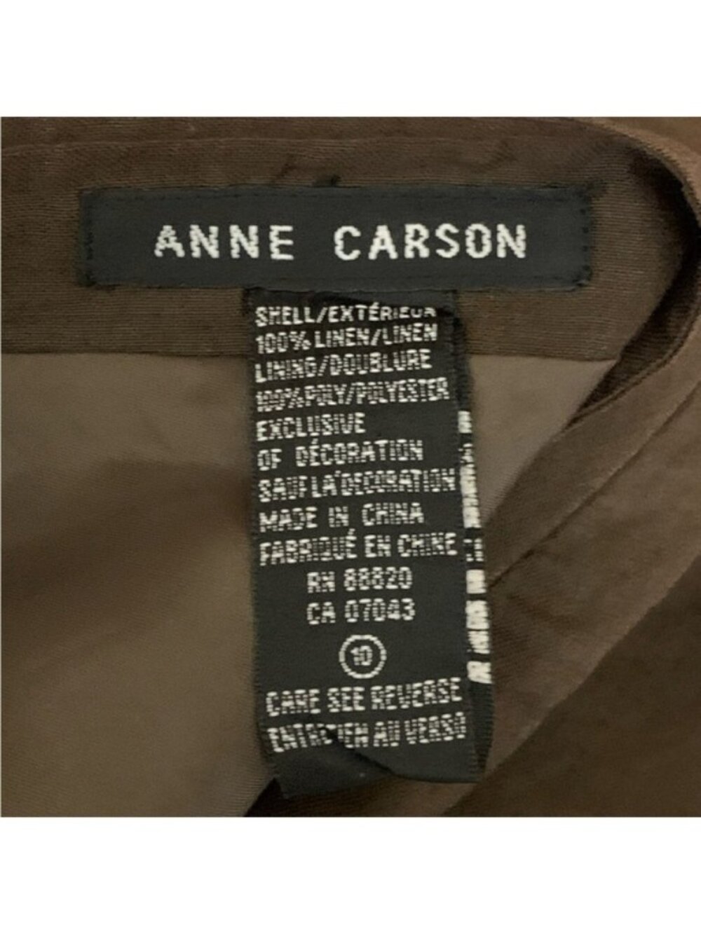Anne Carson Beaded Linen Skirt - Picture 8 of 8